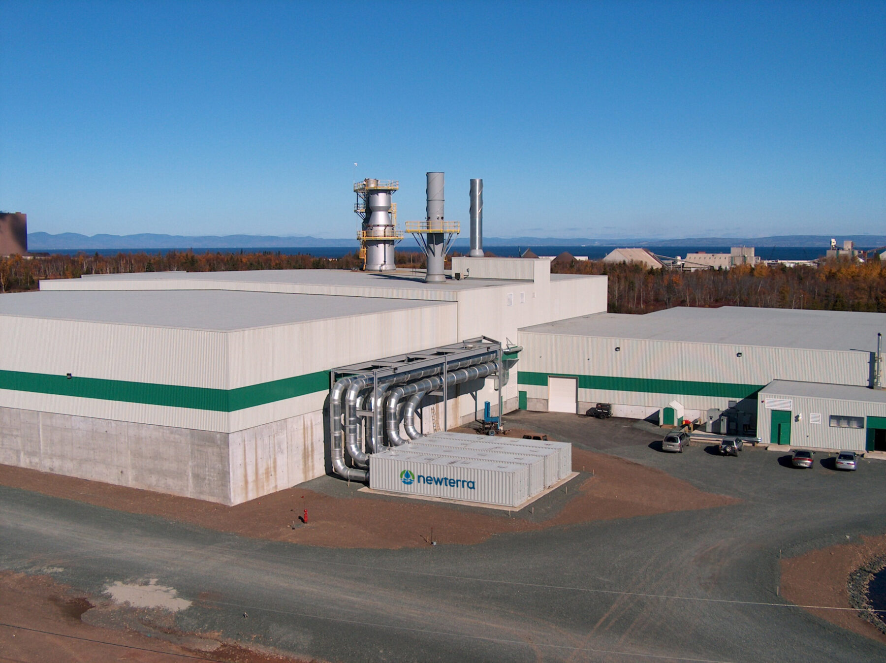 Odor control system outside of large processing plant