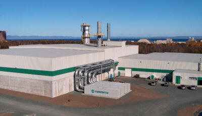 Odor control system outside of large processing plant