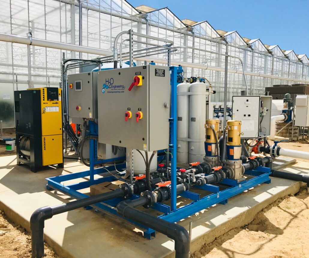 Ozone remediation treatment equipment located on a skid