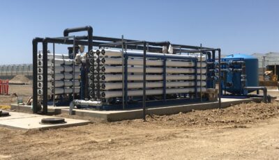 Agricultural setting for Newterra's Unisystem water treatment plant technology