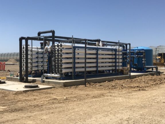Agricultural setting for Newterra's Unisystem water treatment plant technology