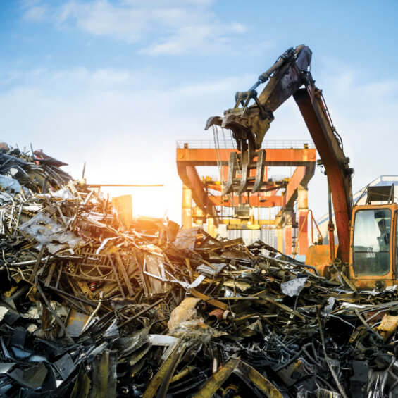 Containers at Calbag Metals