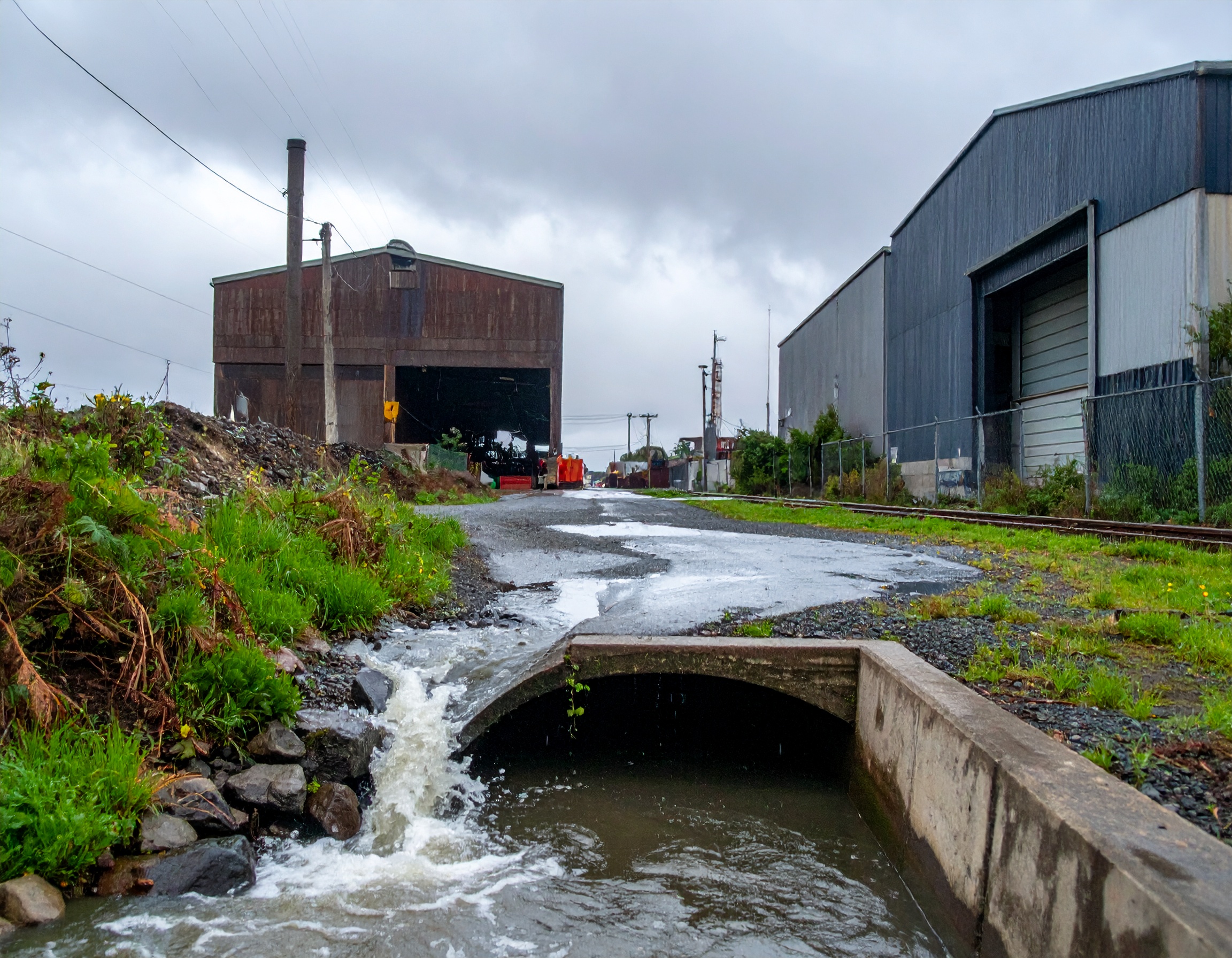 Rainfall at manufacturing facilities