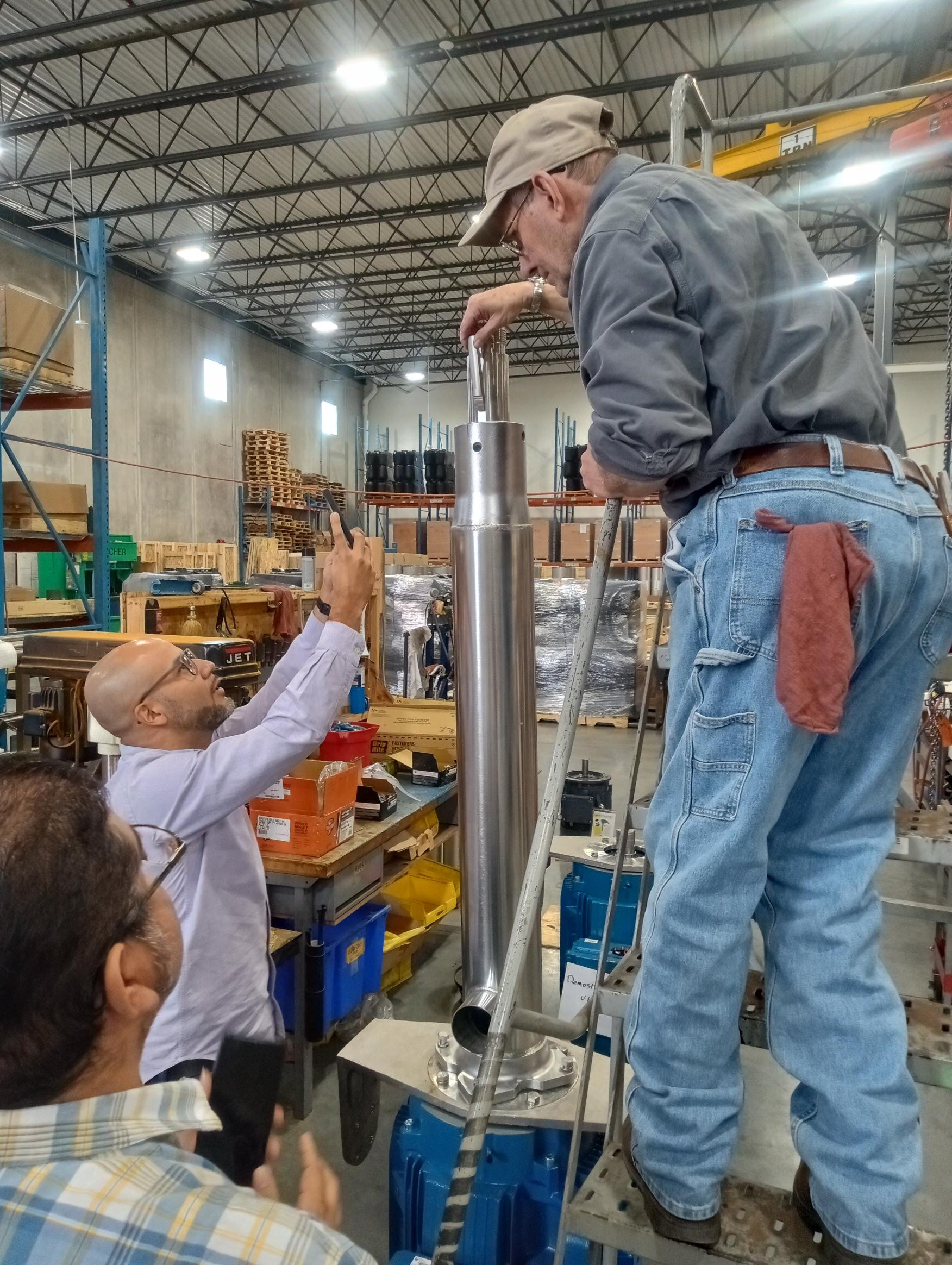 Newterra team working on a product