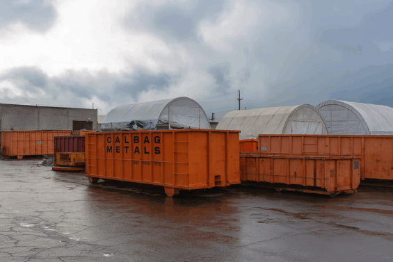 Containers at Calbag Metals Containers at Calbag Metals
